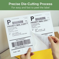 110 Sheets 220 Premium Half Sheet Shipping Labels 200+20 8.5×5.5 2 Per Sheet