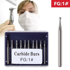 10pc/1pack Fresas de acero de carburo tungsteno FG redondas Drill Alta velocidad