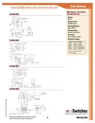 ITW / VID SE-1022-CE Voltage Selector Switch: DPDT, PCB Mount (115V, 230V, Gold)
