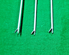 3pc Laparoscopic V-Shape Needle Holder Straight & Curved Jaw 5mmx330mm Reusable