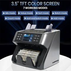 Money Bill Counter Machine Mixed Value Denomination Counting KHIPPUS Pro5500