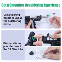 948 90W Digital Desoldering Iron Suction Tin Gun Soldering Station Kit Tools