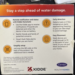 Kidde Smart Water Leak and Freeze Detector, Battery Operated Sealed Ships Fast