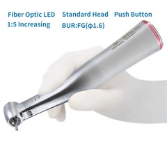 Dental 1:5 Increasing Contra Angle LED Handpiece Fit NSK Electric Motor X95L