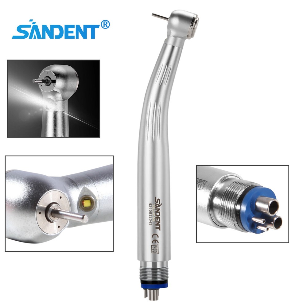 1-10 PCS SANDENT Dental LED E-Generator High Speed Handpiece Push 4 H Ceramic po