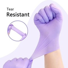 100 Count Disposable Nitrile Exam Gloves 4 Mil Latex-Free Food Safe