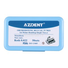 Dental Orthodontic Buccal Tubes 1st 2nd Molar Tube Roth MBT 022 Bondable AZDENT