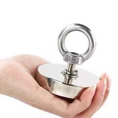 N52 Rare Earth Neodymium Magnet Heavy Duty Salvage Fishing Finder Eyebolt Hook (