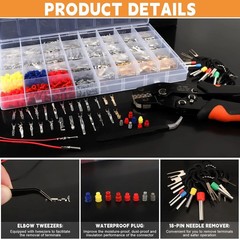 969Pcs Automotive Pin Connectors Kit,28 Types Electrical Terminal Pins Kit..