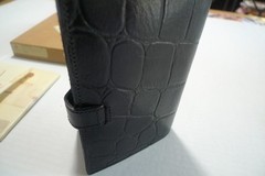 MULBERRY – POCKET BOOK AGENDA – MADE @ UK – BLACK CONGO LEATHER – NEW OLD STOCK