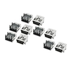 10 x Right Angle 5 Pins PCB Mount USB B-Type Female Jack Solder Connector