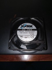 XFAN MODEL RAH8038B2 100-125VAC 50/60Hz 0.20A