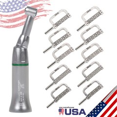 4:1 Reduction Dental Contra Angle IPR Handpiece + 10 Interproximal Strips Kit US