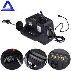 2-in-1 Portable Electric Hoist Power Winch 1100 lbs Wired Remote Control 1500W