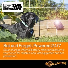 Gallagher S6 Solar Electric Fence Charger | Protect Your Backyard and Pets |