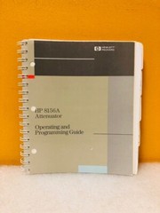 HP 08156-91011 8156A Attenuator Operating And Programming Guide