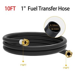 10FT 1″ Fuel Transfer Hose for Dispensing Gasoline Diesel Kerosene Biodiesel