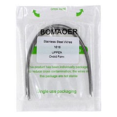 20×Dental Ortho Stainless Steel Rectangular Arch Wire Ovoid Form 16×16 Upper