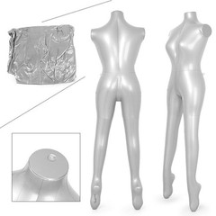 Size S Female Inflatable Model Dummy Torso Body Mannequin Armless Display PVC