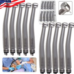 10 ASkeadnt NSK Style Dental High Speed Handpiece Push Button Standard 4 Hole M4