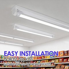 LED Tube 4ft T8 T12 22W 6000K Cool White Milky 25 Pack HMINLED Tubes Frosted