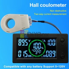 DC0-300V 50/100/200/400A Bluetooth Voltage Current Power Energy Coulomb Meter