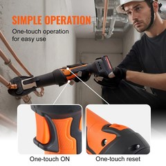 Pro Press Tool Pipe Crimping Kit Press Tool Battery Kit 1/2″ 3/4″ 1″ Jaw