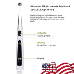 Dental Cordless LED Light Cure Lamp Metal Head 1S LED Curing Light Photopolymer