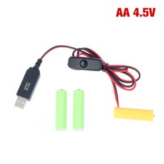 2X AAA Eliminator Cable Dummy-Battery Power Cord Replacement For 3V/4.5V/6V NEW