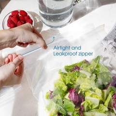 9×12″ 500 Clear Reclosable Zip Bags 2 Mil Poly Resealable Lock Seal Zipper