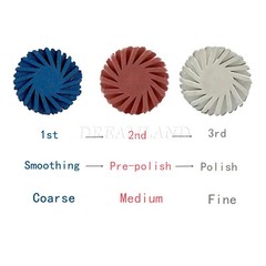 6pcs Dental Composite Polishing Diamond System RA Disc 14mm Wheel kit
