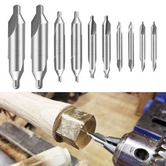 10x Center Drill Bits Set 60 Degree HSS M2 Countersink Tool for Lathe Metal Wood
