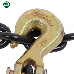 G80 Transport Binder Chain 1/4″ × 14 Ft | Tow Chain with Clevis Grab Hooks