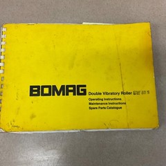 Bomag BW60S VIB ROLLER OPERATION MAINTENANCE MANUAL PARTS LIST Compactor GUIDE