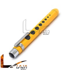 Pen Light With Pupil Gauge For Nurses Doctors W/ pocket Clip Dark- Yellow PL-017