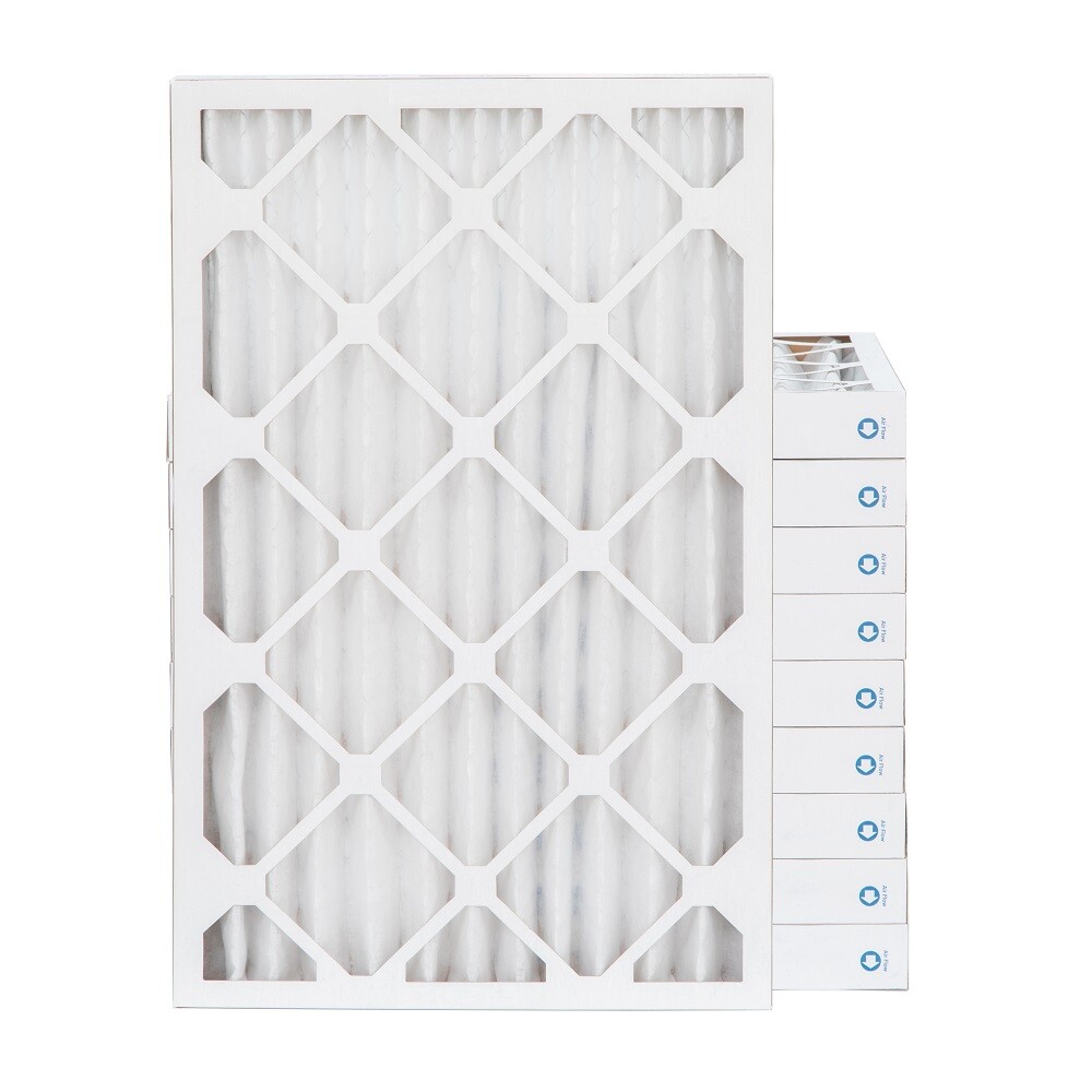 16x25x2 MERV 8 Pleated AC Furnace Air Filters. 10 Pack