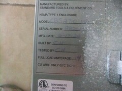 Paint Spray Booth Control Panel for Fan + Motor 3HP 230V Single Phase
