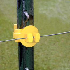 ITY-Z Standard Snug-Fitting T-Post Insulator, 25 per Bag, Yelllow