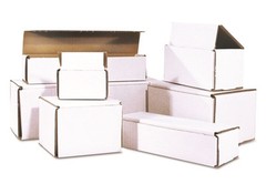100 – 4 x 3 x 2 White Corrugated Shipping Mailer Packing Box Boxes