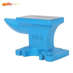 24Lbs Hard Round Horn Forging Tool Cast Iron Anvil Heat Treated Blacksmith Anvil
