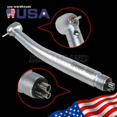 1-10 Dental LED Fiber Optic Turbine Handpiece E-generator 4hole Triple Spray UDM
