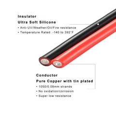 10 AWG XT60 Female Male Connector Adapter Solar Extension Cable RC Battery Cable