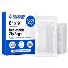 Clear 6×9 Ziplock Bags – 2 Mil Thickness, 1000 Pack