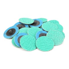 200 Pack – 2″ 36 Grit Zirconia+Grind Aid Quick Change Sanding Discs Type R Roloc