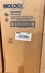 Moldex 2200 N95 Particulate Respirator MD/LG Dust Particle Masks Case Of 240