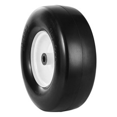 Flat-free 13×5-6in PU Tires with Rim 3.25-5.9in Centered Hub 3/4in Bushing