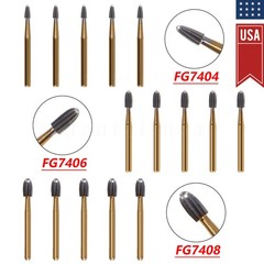 Dental Carbide Burs Trimming & Finishing Egg Football FG 7404 7406 7408
