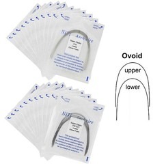 Dental Orthodontic Arch Wire Niti Super Elastic Round Rectangular Ovoid Natural
