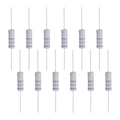 12 Pcs 820 ohm Resistor 5 Watt Metal Film Fixed Resistor for Breadboard