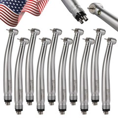 10*Dental PANA Max High Speed LED Handpieces NSK Type Internal Triple Spray Push